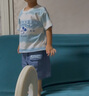 迪士尼童裝男童短袖短褲套裝卡通百搭時尚舒適透氣夏季新款 藍條 110 曬單實拍圖