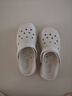 斯凱奇（Skechers）洞洞鞋夏季厚底沙灘涼鞋女外穿高級(jí)感包頭踩屎感多巴胺泡泡鞋 白色/WHT 37 尺碼偏大，建議選小一碼 曬單實(shí)拍圖