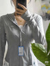 SIINSIIN【戚薇同款】冰皮防曬衣女夏季透氣修身涼感防曬服戶(hù)外穿搭外套 【連帽款】大象灰【組合裝】 M 曬單實(shí)拍圖
