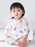 糖晰嬰兒衣服夏季七分袖套裝男女寶寶分體開(kāi)衫兩件套空調房夏裝 粉小兔 80 建議18-21斤 曬單實(shí)拍圖