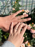 中國黃金（CHINA GOLD）鉑金情侶戒指一對(duì)求結(jié)婚白金對(duì)戒七夕情人節(jié)禮物送女友老婆生日 鉑金莫比烏斯環(huán)情侶戒指 曬單實(shí)拍圖