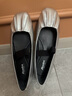 拔佳（Bata）淺口單鞋女春商場(chǎng)羊皮優(yōu)雅通勤百搭甜美芭蕾舞鞋AFZ36AQ4 銀色 36 曬單實(shí)拍圖