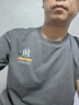 庫羅戈短袖t恤男士2025夏季新款修身休閑圓領(lǐng)半袖潮牌ins打底衫男體恤 白色+碳灰 2XL (159-174斤) 曬單實(shí)拍圖