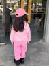 G.DUCKKIDS小黃鴨童裝女童套裝秋裝中小童服裝春秋季兒童休閑洋氣女孩兩件套 粉色 120 適合110-120cm年齡6-7歲 曬單實拍圖