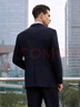 雅戈爾（YOUNGOR）西服男0100款單上衣西服套裝男正裝羊毛西服 藏青 M 170/92A 曬單實拍圖