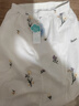 茵曼（INMAN）【商場同款】法式小花刺繡襯衫2025夏季女裝新款荷葉短袖襯衣 淡香杏-18525726 XL 曬單實拍圖