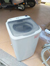 志高（CHIGO）脫水機(jī)甩干機(jī)小型迷你家用甩干桶出租房宿舍大容量單杠脫水桶烘干一體 8.6KG【不銹鋼桶加厚款加藍(lán)光】 曬單實(shí)拍圖