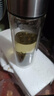 【?京東物流配送】高硼硅雙層玻璃杯大容量泡茶杯水杯子茶水分離 【雙層加厚】茶杯 350ml 1只 曬單實(shí)拍圖