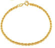 中國黃金（CHINA GOLD）18K金麻花手鏈女款簡(jiǎn)約素鏈百搭手飾品教師節生日禮物送女友愛(ài)人18K金麻花手鏈 曬單實(shí)拍圖