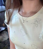 中國黃金（CHINA GOLD）足銀水滴項(xiàng)鏈女款百搭小眾人魚之淚吊墜節(jié)日生日禮物送女友愛人 水滴項(xiàng)鏈 曬單實(shí)拍圖