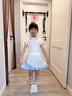 小豬彼特女童套裝夏季POLO背心網(wǎng)球服兒童涼感速干半身裙女大童訓(xùn)練運(yùn)動(dòng)服 6125藍(lán)色 120 cm 曬單實(shí)拍圖