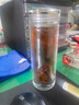 思寶（SIBAO）玻璃杯金鉆年華雙層口杯隔熱自然沉淀泡茶杯子商務(wù)辦公車載杯 2號(360ml)（90%的客戶選擇） 曬單實拍圖