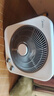美的（Midea）電風(fēng)扇鴻運轉葉頁(yè)臺式風(fēng)扇輕音低噪轉葉風(fēng)扇臺式傾倒斷電定時(shí)灰白色轉頁(yè)扇（線(xiàn)下同款）KYT30-21MA 12寸 KYT30-21MA 曬單實(shí)拍圖