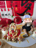 Auro Mesa夏季短袖寶寶滿月服百日抓周禮服套裝白T恤背帶褲皇冠發(fā)帶拍攝服 藏青色 90 曬單實(shí)拍圖