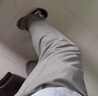 老爺車中年男士休閑褲寬松冰絲褲男夏天速干長(zhǎng)褲中老年爸爸褲透氣直筒褲 【開腰】灰色【一條裝】 3XL 建議體重140-160斤 曬單實(shí)拍圖