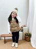 高梵兒童羽絨服黑金5.0鵝絨服男女童寶寶輕薄保暖羽絨馬甲可收納內(nèi)膽 YT橡木棕 110 (充絨量28g) 曬單實(shí)拍圖