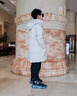 波司登（BOSIDENG）25新款羽絨服男女兒童中長(cháng)款5A抗菌4防連帽加厚外套T250246914DS 【店長(cháng)推薦】燕麥色|7185 150 /72 約 140-150cm 36kg 曬單實(shí)拍圖