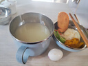 美廚（maxcook）304不銹鋼泡面碗 15cm塑鋼多用快餐杯學(xué)生飯盒 北歐藍(lán)MCFT192 曬單實拍圖