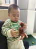 迪士尼寶寶兒童套裝春秋款韓國童裝嬰幼兒衣服條紋恐龍衛衣衛褲休閑兩件套 綠色條紋衛衣+褲子 80 建議75-85cm9-12月 曬單實(shí)拍圖