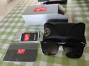 雷朋（RayBan）太陽(yáng)鏡大框眼鏡修飾顯臉小戶(hù)外防曬墨鏡0RB4392D禮物禮物 601/87黑色鏡框深灰色鏡片 尺寸66 曬單實(shí)拍圖