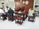 老船木茶桌椅組合客廳輕奢高級(jí)感2025新款純實(shí)木辦公室泡茶臺(tái)一桌五椅家庭用陽(yáng)臺(tái)套裝一體桌子功夫小茶幾家用書(shū)房家具大板整套 2米+2靠背+2圈椅+1船舵椅 帶棋盤(pán) 曬單實(shí)拍圖