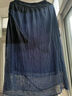 日著(zhù)曠野藍a字麻料半身裙2025夏季新款撞色拼接做舊巨好看長(cháng)裙女 曠野藍 S 曬單實(shí)拍圖