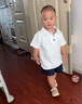 凡獵男童夏裝套裝2025新款洋氣時髦寶寶衣服兒童運動風(fēng)polo兩件套夏季 曬單實拍圖