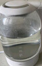 小熊（Bear）燒水壺高硼硅玻璃熱水壺 家用1.7L大容量電熱水壺 電水壺開水壺304不銹鋼底盤 沸騰藍光 官方直營 1.7L 【ZDH-A17L1】 曬單實拍圖