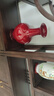 收藏天下景德鎮(zhèn)陶瓷器青花客廳玄關(guān)博古架酒電視柜擺件花瓶中式家居工藝品 鴻運當(dāng)頭對瓶+賞盤三件套 曬單實拍圖