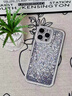 索利奧適用蘋果16Promax手機殼鑲鉆滿天星iPhone15精孔鏡頭全包圍防摔散熱硅膠保護套女生款高檔輕奢小眾 【銀色】邊框鑲鉆滿天星-精孔鏡頭全包 蘋果16Promax 曬單實拍圖