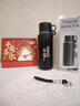 【品質(zhì)推薦】索赫超大容量保溫杯 316底學(xué)生上學(xué)茶水分離水杯 黑色800ml 曬單實(shí)拍圖