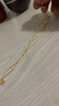 周六福足金999黃金項鏈女滿(mǎn)天星細款AA051318約4.78g45cm生日禮物計價(jià) 曬單實(shí)拍圖