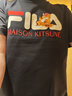 FILA 斐樂(lè)官方男子針織短袖衫2025夏新款狐貍刺繡休閑舒適純棉T恤 曬單實(shí)拍圖