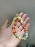JUIVP漸變可愛(ài)貓爪菩提手機鏈高端串珠掛件手腕款手機殼掛繩掛鏈女 多彩色-允夏【貓爪12顆】 曬單實(shí)拍圖