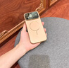 魔巖Magsafe磁吸適用蘋果16pro手機殼iPhone16promax新款16鏡頭全包防摔保護套高級感男女秒變17硬殼 【沙漠金】磁吸-防指紋手汗+贈鋼化膜 iPhone 16 pro 曬單實拍圖