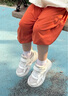 卡特兔兒童運動鞋早秋網(wǎng)面幼兒園小白鞋透氣防滑校園跑步鞋男女童籃球鞋 白色 26 內(nèi)長16.0cm 腳長15.0-15.5 曬單實拍圖