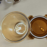 欣美雅（xinmeiya）可微波玻璃湯碗上班族帶飯便當(dāng)盒保鮮盒冰箱大容量湯盒耐高溫湯罐 【雙只裝】琥珀色湯碗750毫升 曬單實(shí)拍圖