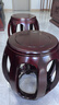 攀森紅木家具 非洲花梨（學(xué)名:刺猬紫檀）鼓凳 實(shí)木圓凳 家用中式茶幾矮凳換鞋凳坐墩圓凳子 曬單實(shí)拍圖