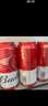 百威啤酒TOP淡色拉格450ml*18聽整箱裝新老包裝交替發(fā)貨  曬單實拍圖