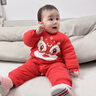 迷你巴拉羽絨服連體衣加厚外出嬰兒衣服紅色2025新【新秋季聯(lián)名款】 中國紅60611 100 cm 曬單實(shí)拍圖
