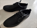 啄木鳥(niǎo)真皮休閑皮鞋男商務(wù)正裝男鞋上班工作鞋子男透氣青年韓版鞋 黑色 43 曬單實(shí)拍圖