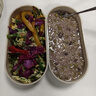 沃德百惠（WORTHBUY）飯盒便當(dāng)盒微波爐加熱上班族飯盒食品級(jí)減脂減肥餐盒野餐便當(dāng)盒 單格+分格+煎蛋綁帶 730ml 曬單實(shí)拍圖