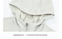 Rapido【加絨】靂霹道秋冬女士休閑日常修身抽繩連帽棉服CP4938P03 淺灰色 L 165/88A 曬單實拍圖
