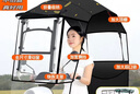 齊選電動車全封閉雨棚蓬新款全包圍電瓶車雨傘摩托車擋風擋雨加厚夏季 秒折疊加固款【黑麥穗】遮雨棚 曬單實拍圖