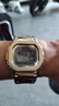 卡西歐（CASIO）手表男G-SHOCK小方銀金塊光能藍牙電波防水多功能電子日韓表禮物 全金屬金塊GMW-B5000GD-9 曬單實拍圖