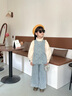 G.DUCKKIDS小黃鴨童裝女童套裝春秋季新款中小童牛仔花邊三件套女孩洋氣秋裝 淺藍(lán)色三件套-aggmcki 120 適合110-120cm年齡6-7歲 曬單實(shí)拍圖