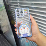 雷諾琦四角氣囊適用iPhone16promax手機殼新款蘋果15全包鏡頭14透明防摔13電鍍16plus高級感女12硅膠可愛 叮當貓【星光銀】四角電鍍防摔 蘋果16 曬單實拍圖