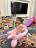 佐樂(lè )羅游泳圈兒童嬰兒0-3歲腋下圈男女寶寶厚卡通溫泉坐圈游泳裝備 冰淇淋游泳圈+打氣筒 【環(huán)保材質(zhì) 耐磨抗壓】 曬單實(shí)拍圖