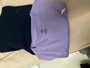 安踏運動(dòng)套裝女夏季款短袖t恤透氣長(cháng)褲運動(dòng)休閑服飾跑步健身服兩件套 -6綢灰紫 L/170 曬單實(shí)拍圖