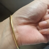 卡鉑亞卡鉑亞 黃金手鐲女 999足金光面小蠻腰手鐲萬(wàn)花筒金鐲子 9.55克（57-58號(hào)）寬約2.5mm 曬單實(shí)拍圖